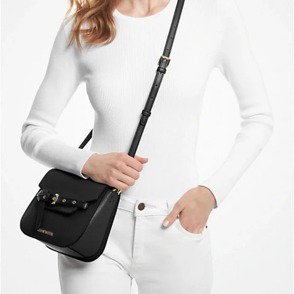 Michael Kors Emilia Small Leather Crossbody Bag - Picture 1 of 11